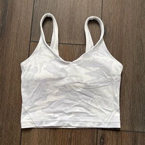 LIKE NEW Lululemon white camo align tank!
